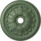 Ekena Millwork Tomango Egg & Dart Medallion (Canopies up to 6 3/4"), 27 7/8"OD x 3 7/8"ID x 2 1/2"P, Athenian Green CM27TOAGF - alternate 1